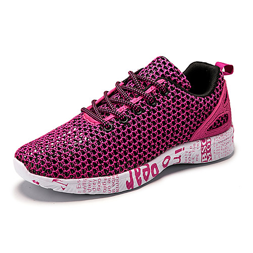 

Unisex Flats Flat Heel Round Toe Daily Water Shoes Mesh Black Purple Pink