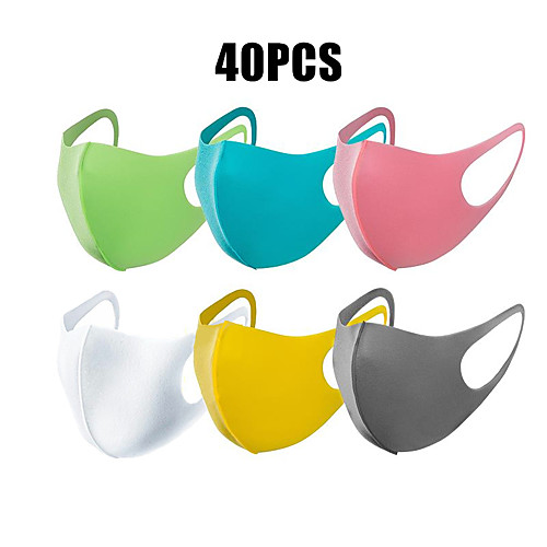 

Sports Mask Workout Mask Sports Mask Solid Colored Breathable Washable High Elasticity Dustproof Bike / Cycling Multi color White Yellow 3D for Women's Men's Running Jogging Training Solid Colored