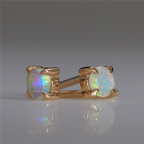 

Women's Opal Earrings Geometrical Trendy Romantic Sweet Fashion Earrings Jewelry Rose Gold For Birthday Party Evening Gift Prom Date