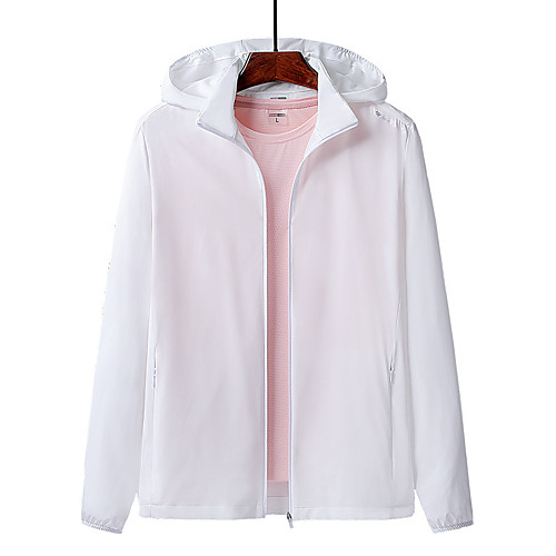 

Women's Hiking Skin Jacket Hiking Jacket Hiking Windbreaker Summer Outdoor Sunscreen Breathable Quick Dry Anti-Mosquito Jacket Top Elastane Single Slider Running Hunting Fishing White / Black / Red