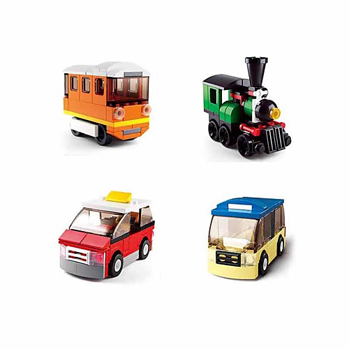 

Building Blocks Educational Toy Construction Set Toys 214 pcs Vehicles Bus Cartoon compatible Plastic Shell Legoing Exquisite Hand-made Decompression Toys DIY Boys and Girls Toy Gift / Kid's