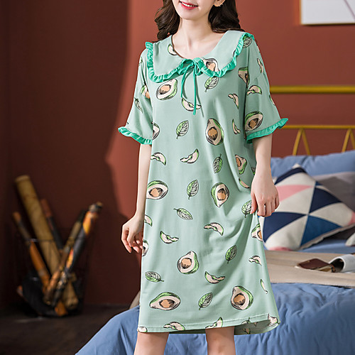 

Women's Round Neck Loungewear Pajamas Floral