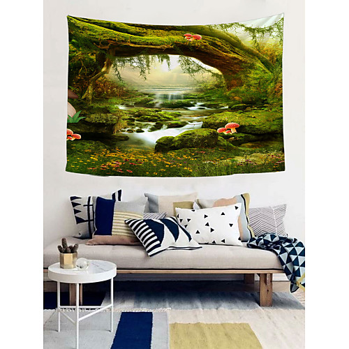 

Psychedelische Boom Tapestry Boom Muur Opknoping Boho Decor Trippy Lotus Bloem Hippie Tapestry Slaapkamer Muur Vel Natuurlijke Pastorale