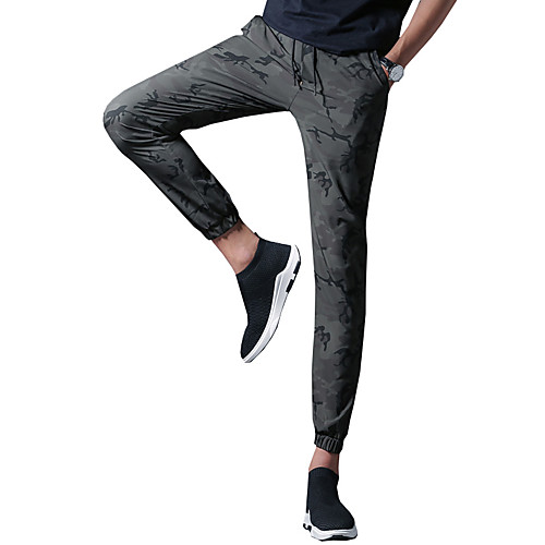 

Men's Sporty Basic Slim Chinos Pants - Solid Colored Patterned Cotton Summer Green Light Green US32 / UK32 / EU40 / US34 / UK34 / EU42 / US36 / UK36 / EU44