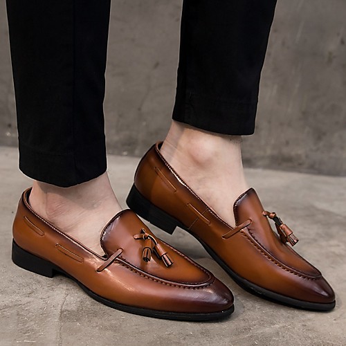 

Men's Summer Outdoor Oxfords PU Non-slipping Black / Brown