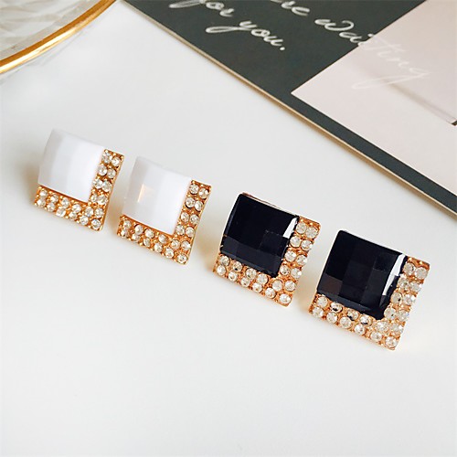 

Women's Earrings Holiday Wedding Birthday Romantic Earrings Jewelry White / Black For Date Street Festival 1 Pair