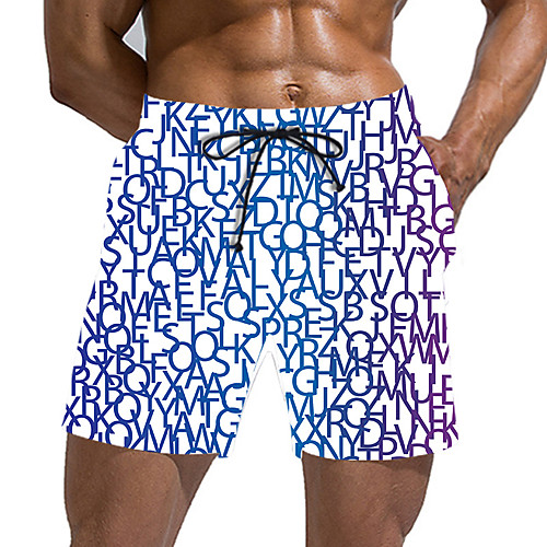 

Men's Sporty Basic Daily Holiday Slim Chinos Shorts Pants - 3D Print Drawstring Sports Summer Blue US32 / UK32 / EU40 / US34 / UK34 / EU42 / US36 / UK36 / EU44