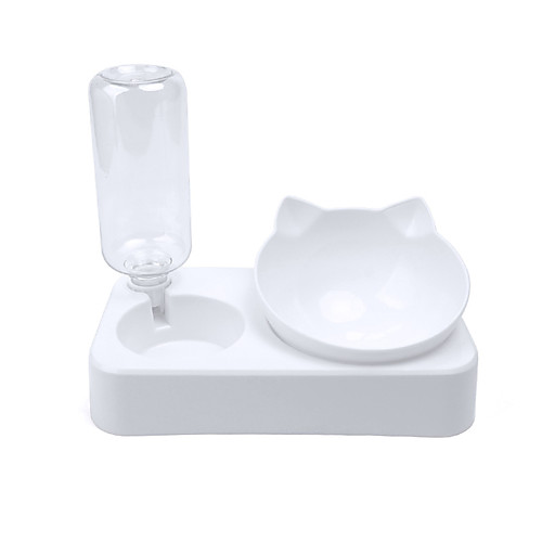 

Dog Cat Pets Bowls & Water Bottles / Feeders 500 L Plastic Automatic Casual / Daily Solid Colored White Bowls & Feeding