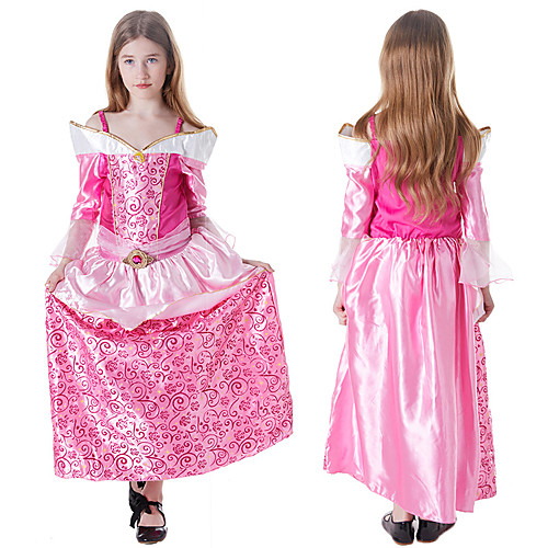 

Princess Sleeping beauty Aurora Dress Cosplay Costume Girls' Movie Cosplay A-Line Slip Halloween Pink Dress Halloween Carnival Masquerade Satin / Tulle