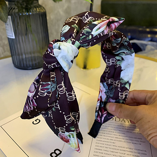 

Double Layer Cloth Hair Accessory with Flower 1 Piece Casual / Daily Wear Headpiece