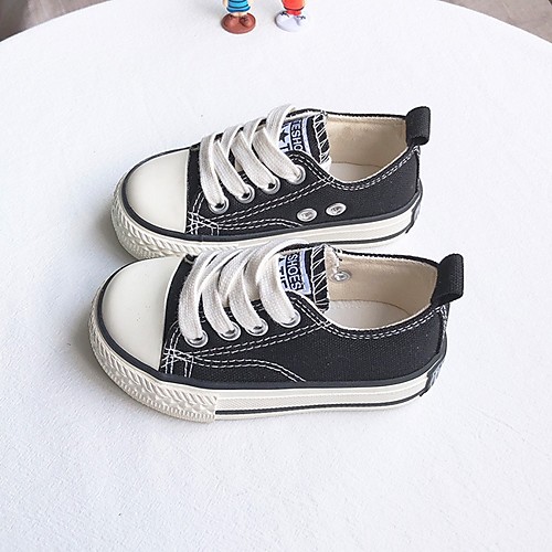 

Boys' Comfort Canvas Sneakers / Flats Big Kids(7years ) White / Black / Yellow Spring