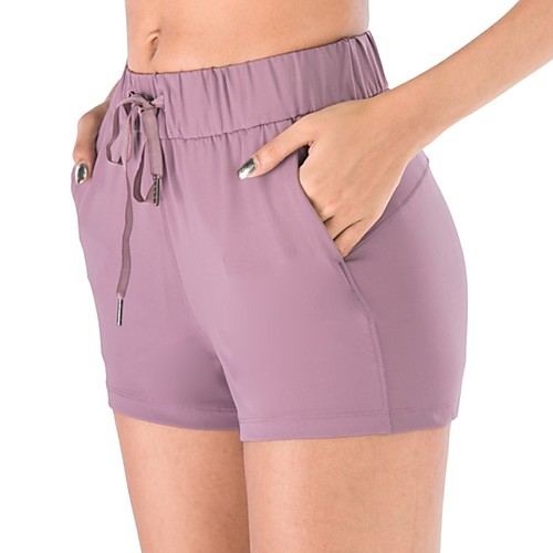 

Women's Running Shorts Athletic Shorts Workout Shorts Sports Bottoms Running Jogging Training Breathable Quick Dry Moisture Wicking Solid Colored Dark Grey White Black Blushing Pink Grey Green