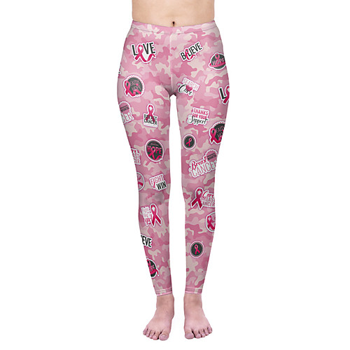 

Women's Yoga Pants Camo / Camouflage Pink Elastane Yoga Running Fitness Tights Leggings Sport Activewear Quick Dry Tummy Control Butt Lift Moisture Wicking High Elasticity Skinny