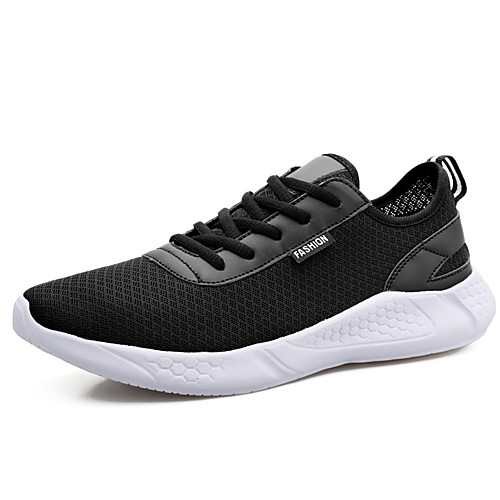 

Men's Spring & Summer / Fall & Winter Classic / British Daily Outdoor Trainers / Athletic Shoes Walking Shoes Mesh Breathable Wear Proof Black / White / Black / Gray