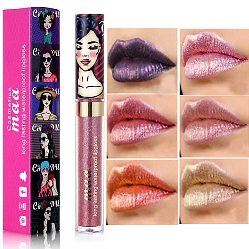 

1 pcs 6 Colors Daily Makeup Waterproof / Lips / lasting Shimmer Quick Dry / Beauty / Professional Glitters / Trendy Makeup Cosmetic Party / Evening / Daily Wear / Practice Grooming Supplies