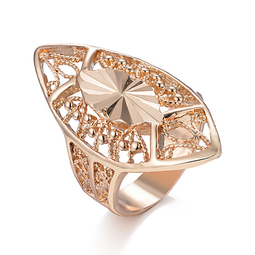 

Women's Ring Wedding Ring Belle Ring 1pc Gold Gold Plated Irregular Statement Stylish Luxury Wedding Party Evening Jewelry