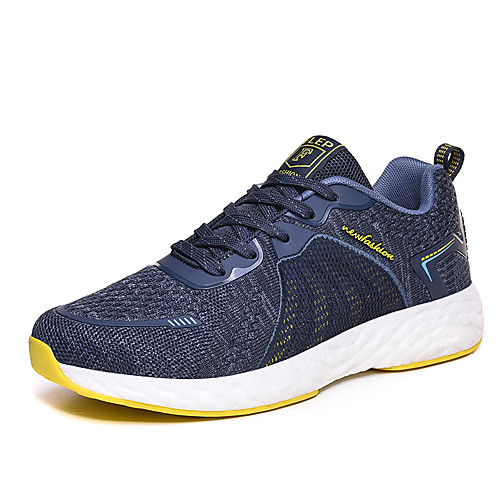 

Men's Fall / Spring & Summer Sporty / Casual Daily Outdoor Trainers / Athletic Shoes Running Shoes / Walking Shoes Tissage Volant Breathable Non-slipping Shock Absorbing Black and White / Black / Red