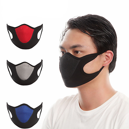 

Sports Mask Pollution Protection Mask Patchwork Breathable Dust Proof Bike / Cycling Red Grey Blue Velvet Lycra for Men's Women's Adults' Cycling / Bike Bike / Cycling Trail Patchwork 1 pc