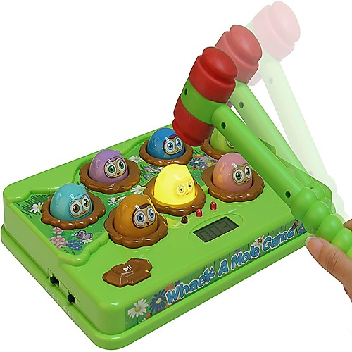 

Creative Whack A Mole Game Interactive Educational Toy Flashing Colored Counting Score Battery Child's for Birthday Gifts and Party Favors