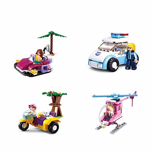 

Building Blocks Construction Set Toys Educational Toy 283 pcs Vehicles Car Cartoon compatible Legoing Exquisite Hand-made Decompression Toys DIY Boys and Girls Toy Gift / Kid's