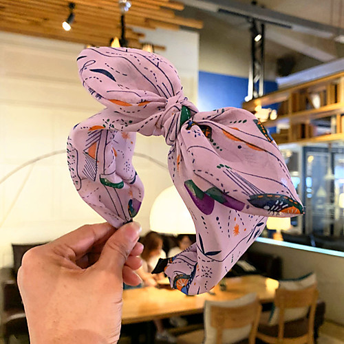 

Double Layer Cloth Hair Accessory with Flower 1 Piece Casual / Daily Wear Headpiece