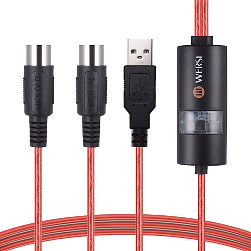 

Manual Converter USB Electronic Component PC, Notebooks and Laptops Classic Best Quality 1 pcs usb to midi cable Musical Instrument Accessories for Music Lovers and Trainers