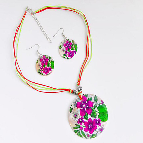 

Women's Jewelry Set Classic Flower Stylish Earrings Jewelry Rainbow For Anniversary Gift Festival 1 set