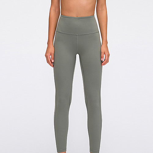 

Women's High Waist Yoga Pants Patchwork Dark Grey Black Green Gray Nylon Running Fitness Gym Workout Tights Leggings Sport Activewear Breathable Tummy Control Butt Lift Moisture Wicking High / Skinny