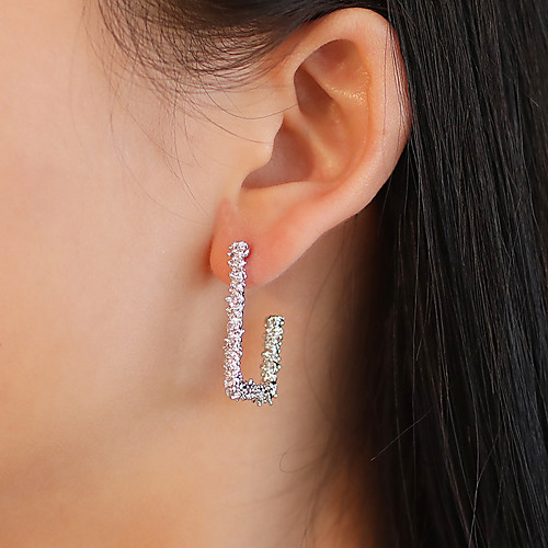 

Women's Earrings Holiday Wedding Birthday Romantic Earrings Jewelry Rose Gold / Gold / Silver For Date Street Festival 1 Pair