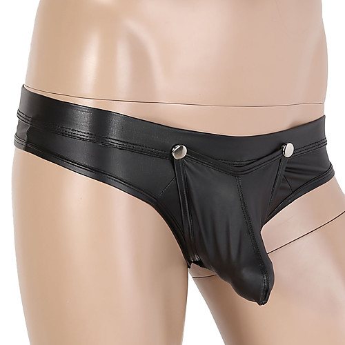 

Men's Basic G-string Underwear - Normal Low Waist Black S M L