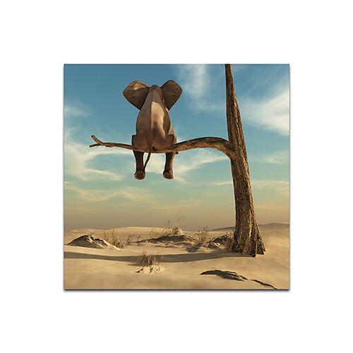 

Print Rolled Canvas Prints - Animals Still Life Modern Art Prints Elephant on Tree Canvas Painting Animals Wall Art Pictures Nordic Posters and Prints Home Decor for Kids Room Posters