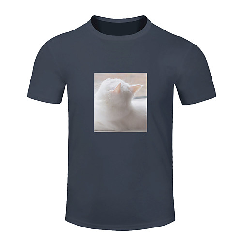 

Men's Women's Running T-Shirt Workout Shirt Round Neck Running Walking Jogging Breathable Moisture Wicking Soft Sportswear Cat Plus Size Tee / T-shirt Top Short Sleeve Activewear Micro-elastic