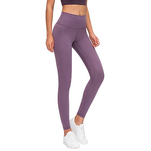 

Women's High Waist Yoga Pants Fashion Purple Red Light Red Army Green Light Purple Elastane Running Fitness Gym Workout Tights Leggings Sport Activewear Tummy Control Butt Lift Moisture Wicking Power