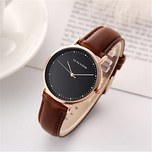 

Women's Quartz Watches Luxury Fashion Polyester Japanese Quartz Rose Gold Black Brown Water Resistant / Waterproof 30 m 1 pc Analog One Year Battery Life