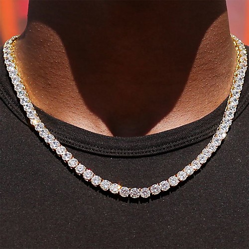 

Choker Necklace Chain Necklace Chains Pave Statement Punk Sweet Hippie Chrome Silver 50-80 cm Necklace Jewelry 1pc For Party Evening Masquerade Prom Birthday Party / Long Necklace