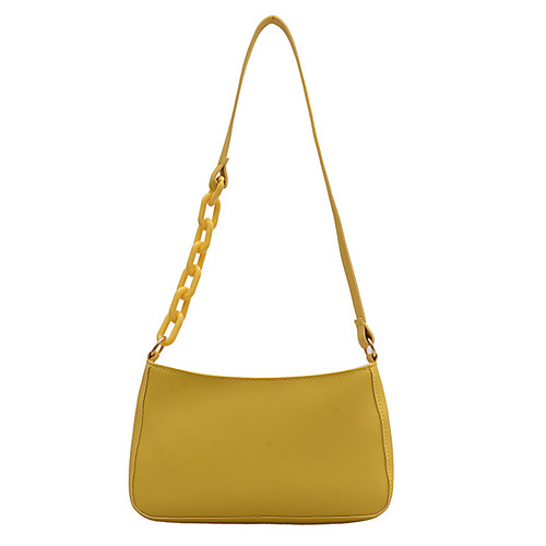 

Women's Polyester / PU Crossbody Bag Solid Color White / Black / Yellow