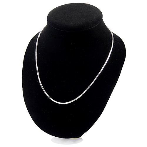 

Women's Chain Necklace Ladies Sterling Silver Silver 3# 4# 5# Necklace Jewelry For Party Casual