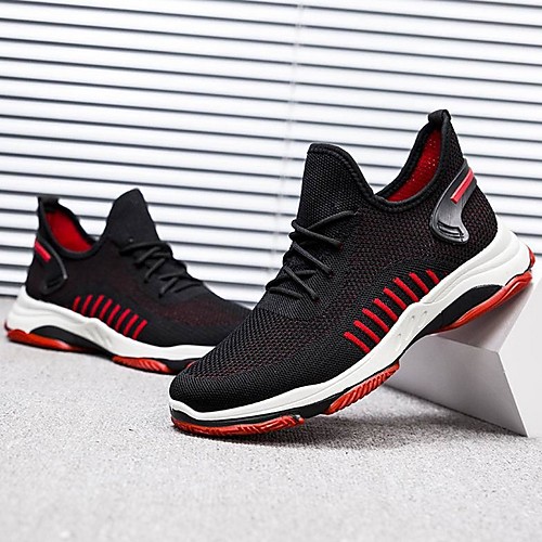 

Men's Summer Outdoor Trainers / Athletic Shoes Running Shoes Mesh Non-slipping Black / Gray