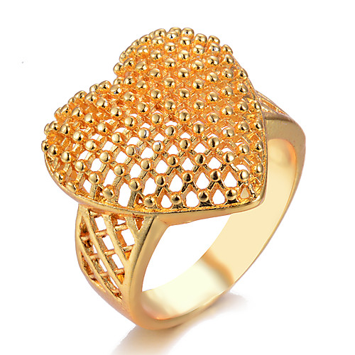 

Women's Ring Wedding Ring Belle Ring 1pc Gold Gold Plated Irregular Statement Stylish Luxury Wedding Party Evening Jewelry