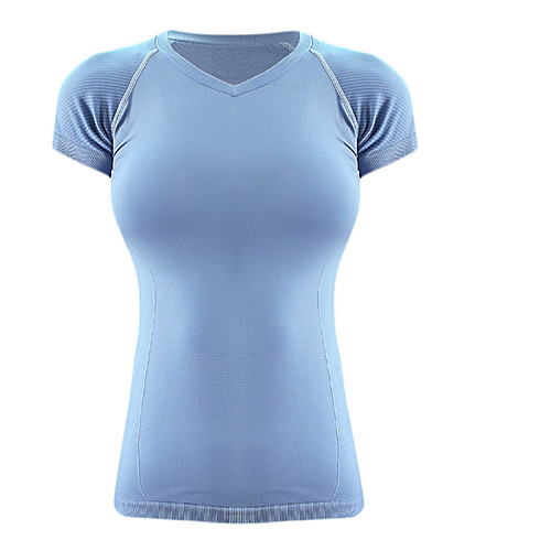 

Women's Yoga Top Solid Color Black Pink Blue Running Fitness Gym Workout Tee / T-shirt Short Sleeve Sport Activewear Breathable Quick Dry Comfortable Stretchy