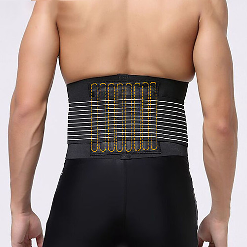 

Back Brace Back Support / Lumbar Support Belt Waist Trimmer / Sauna Belt for Running Fitness Gym Workout Adjustable Compression Breathable Tummy Fat Burner Sweat Out Men's Women's Nylon Emulsion 1