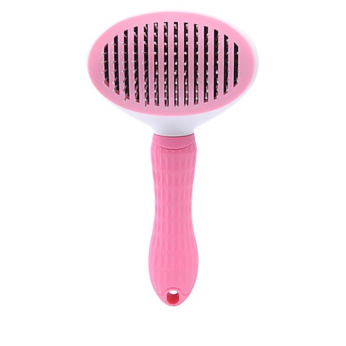 

Dog Cat Cleaning Fur Brush Plastic Stainless steel Comb Dog Clean Supply Massage Pet Grooming Supplies Pink Blue 1