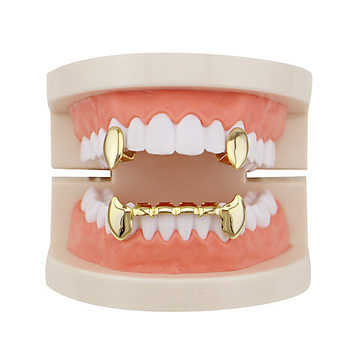 

Teeth Set / Teeth Grills Statement Stylish Luxury Unisex Body Jewelry For Halloween Masquerade Synthetic Diamond Copper Rose Gold Gold Silver 1 set