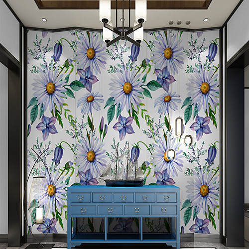 

Art Deco / Cartoon / Landscape Home Decoration Modern Wall Covering, Canvas Material Adhesive required Wallpaper / Mural / Wall Cloth, Room Wallcovering