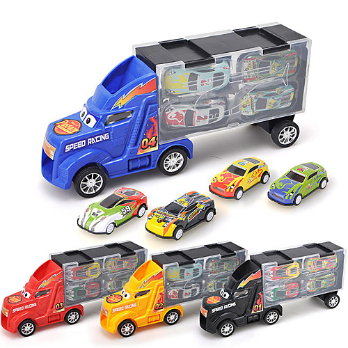 

1:24 Toy Car Pull Back Car / Inertia Car Mini Truck Cartoon Toy Colorful Metal Mini Car Vehicles Toys for Party Favor or Kids Birthday Gift Random Colors 4 pcs