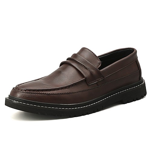 

Men's Summer Classic Daily Loafers & Slip-Ons PU Black / Brown / Gray