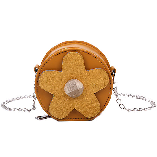 

Women's Chain Polyester / PU Crossbody Bag Solid Color Yellow / White / Black