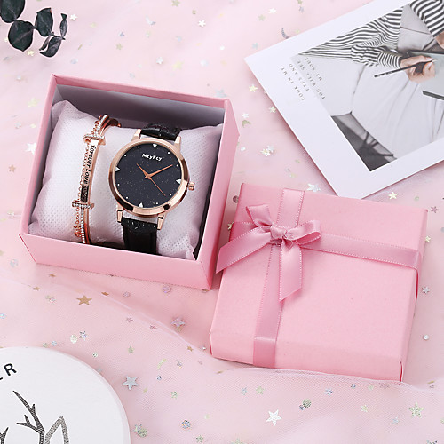 

Women's Quartz Watches New Arrival Fashion PU Leather Quartz Purple White Black Chronograph New Design Casual Watch 1 set Analog