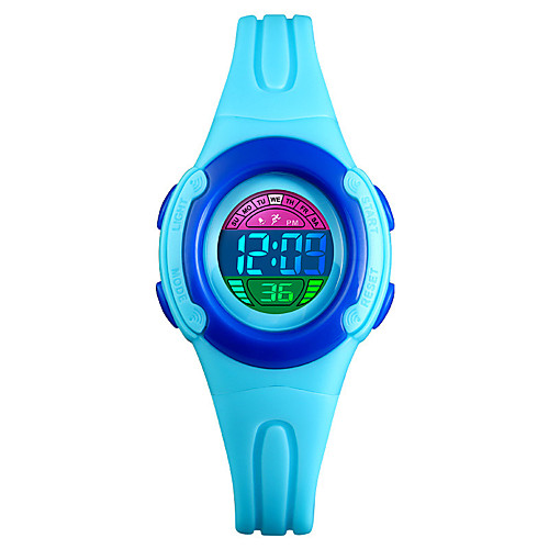 

SKMEI Kids Digital Watch Digital PU Leather Black / Blue / Red 50 m Water Resistant / Waterproof Calendar / date / day Chronograph Digital Outdoor - Black Blue Purple Two Years Battery Life