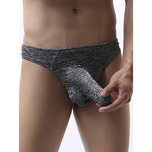 

Men's Basic G-string Underwear - Normal Low Waist Black Blue Purple S M L